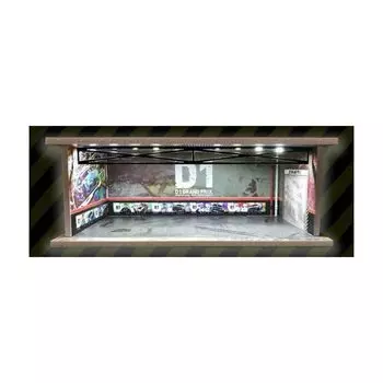 Garage Drift Specification Model Diorama Mini Car 1/64 211208-2 [Item] серый