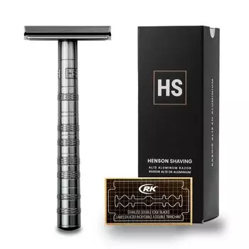 гарантия бритва HENSON SHAVING AL13 MEDIUM ограниченный цвет Япония поставляется с 5 запасными лезвиями модель для гладкого бритья, которая не травмирует кожу Авиация и космонавтика