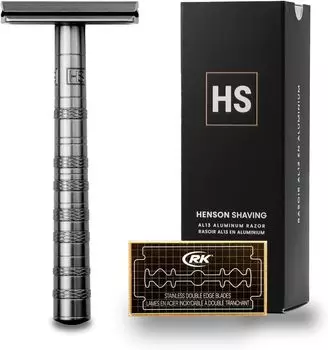 Гарантия уровня HENSON SHAVING AL13 бритва MILD Япония ограниченный цвет В комплекте 5 сменных лезвий Модель начального уровня Аэрокосмический стандарт точности