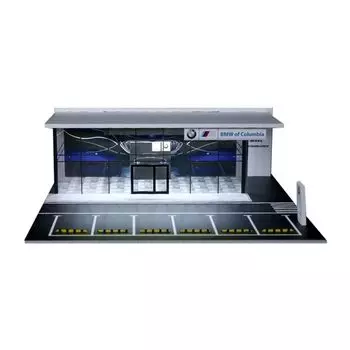 Гараж MO936109 Moreart Модель Pit Diorama Mini Car 1/64 [Предмет] белый