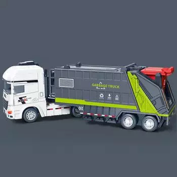 Garbage Sprinkler Cleaning Truck Children Simulation Inertia Toy Car Model Sanitation Truck