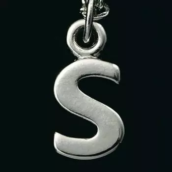 Garcon DAD Initial Charm Crystal Bear Silver S HA185-01 DAD