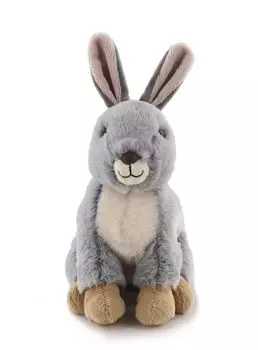 Garden and Farm Animal Series Gray Rabbit Plush Toy