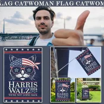 Garden Flag, Yard Sign, House Flag Yard Sign Cat Lady Garden Flag Flags Banners For Outdoor One Size