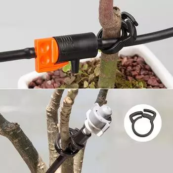 Garden Hose Clamps Hose Clamp Tube Holder Fastener 20X Replacement Parts Hose Clip Gear Pipe Hose Clamps Tube Clamp For Plumbing