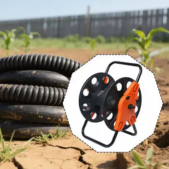 Garden Hose Reel Cart Heavy Duty, Versatile, Compact, Industrial Water for Lawn Backyard