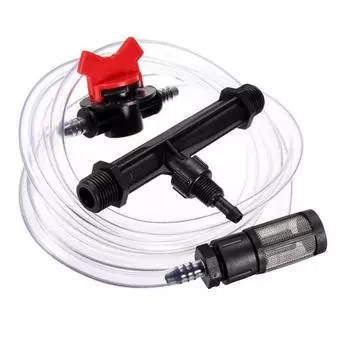 Garden Irrigation kit with 3/4 Venturi fertilizer injection, switch, water pipe