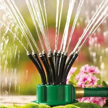 Garden Sprinkler 360 Degree Automatic Multi-head Watering Flower Sprinkler Gardening Garden Irrigation Tool, Shower Nozzle