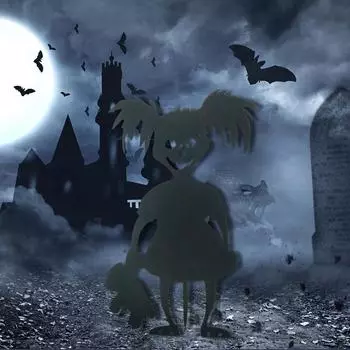 Garden Stake Iron Metal Scary Statue Sculpture Halloween Decoration Supplies Gift for Outdoor Yard Lawn