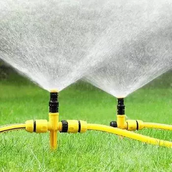 Садовые инструменты Автоматический роторный дождеватель Устройство для полива сада Дождеватель Газон Садовый дождеватель 1PC жёлтый