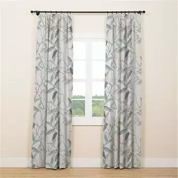 Garden W2647 Белла Льняная штора с ботаническим принтом 140x270 см