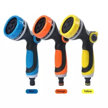 Garden Washing Cleaner High Power Pressure Car and Hose Nozzle Washer Water Spray Gun Adjustable Garden Hose Car Wash Water Gun жёлтый
