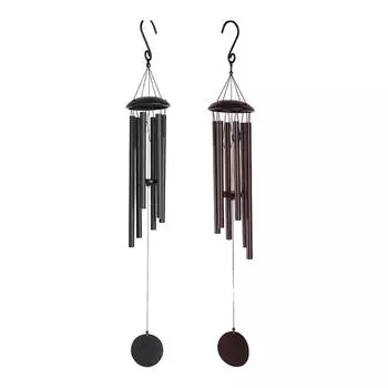 Garden Wind Chime Simple Elegant Metal Wind Chime Memorial Wind Chimes Wind Bell for Patio Garden Home Outside Holiday Gift бронзовый