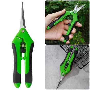 Gardening Scissors Flower Leaf Trimmer 6.5 Inch Pruning Shears Stainless Steel Blades Multifunction Gardening Supplies синий