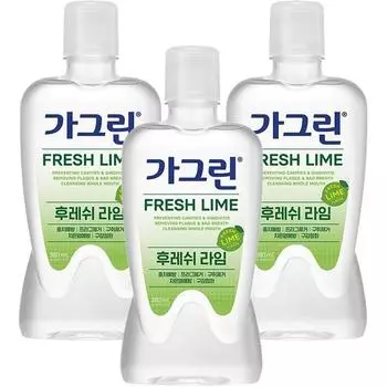Ополаскиватель для рта Gargreen Fresh Lime, 380 мл, 3 шт.