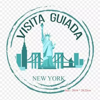 Гарлем Центральный парк Мидтаун Манхэттен Термопереносная печать виниловые нашивки наклейки для одежды Аппликации своими руками Моющиеся нашивки