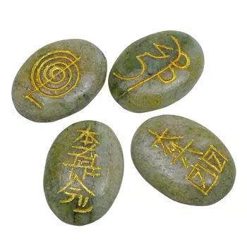 Гармонизируйте авантюрин, 4 предмета, целебные камни Рейки, набор генераторов энергии, стол