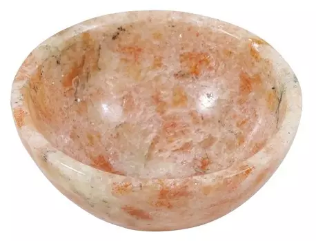 Гармонизируйте естественную чашу солнечного камня, вырезанную вручную кристаллическую рейки, генератор исцеляющей энергии