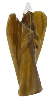 Гармонизируйте Тигровый Глаз Камень Ангел Кулон Духовный Подарок Хранитель Психический Медальон Рейки Исцеление