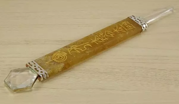 Гармонизируйте желтый авантюриновый камень, кристалл, плоская целебная палочка, Рейки, гравировка, ручное ремесло с прозрачным