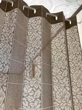 Гармошка Комнатная Тепловая Энергия Регулируемая 100 x 250 Цветок KL31139 Штора, Перегородка, Норэн, Блокирующая, Экономящая, Длина, см, Полоска, (Коричневый, CM516)