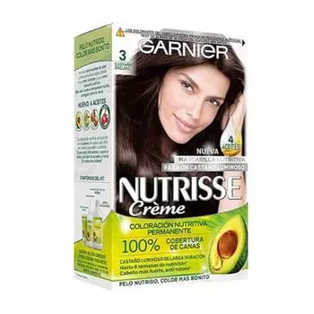 Garnier Nutrisse Creme Nourishing Color 3 Dark Brown
