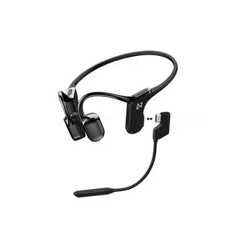 Гарнитура AVIOT WB-E1M с костной проводимостью, в комплект входит микрофон Bull Boom, наушники для бега, неблокирующие наушники, оснащены драйвером BA, Bluetooth 5.2, IPX5