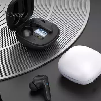 Гарнитура B11 Bluetooth, совместимая с прочными интеллектуальными шумоподавляющими мини-наушниками True Wireless, водонепроницаемые стереонаушники-вкладыши для спорта белый