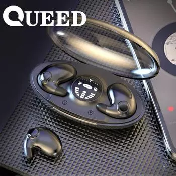 Гарнитура Bluetooth 5.3 Новая тонкая мини-компактная шумоподавляющая цифровой дисплей долговечная чёрный