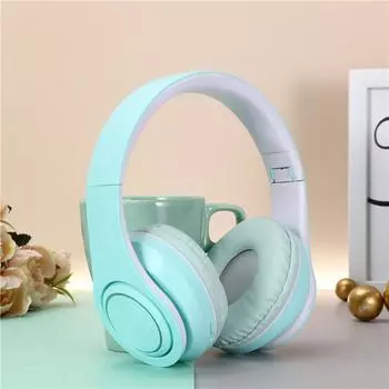 Гарнитура Bluetooth Гарнитура 5.0 Мобильный Телефон Голосовой Звонок PUBG Heavy Bass Card Mp3 синий