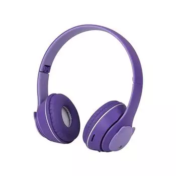 Гарнитура Bluetooth Гарнитура Сабвуфер Мобильный Телефон Универсальная Складная Беспроводная Гарнитура фиолетовый