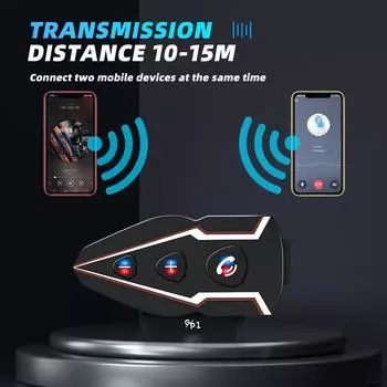 Гарнитура Bluetooth GP1 для мотоциклетного шлема IP65 Водонепроницаемые беспроводные наушники ANC BT5.0 с поддержкой громкой связи и музыки