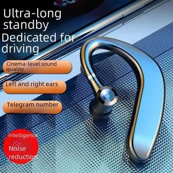 Гарнитура Bluetooth с одним ухом для звонков - спортивная гарнитура S109 Bare Metal чёрный