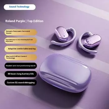 Гарнитура Bluetooth с подвесным ушным вкладышем Высокое качество звука Длительный срок службы батареи Вращение по двум осям Интеллектуальное позиционирование Настоящая беспроводная гарнитура