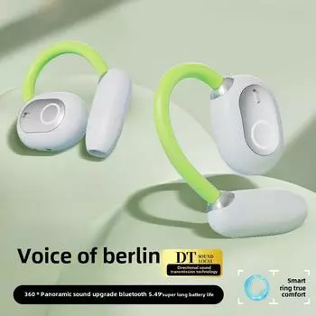 Гарнитура Bluetooth с подвесным ушным вкладышем Высокое качество звука Открытая Низкая задержка Длительная выносливость Бег Спорт чёрный