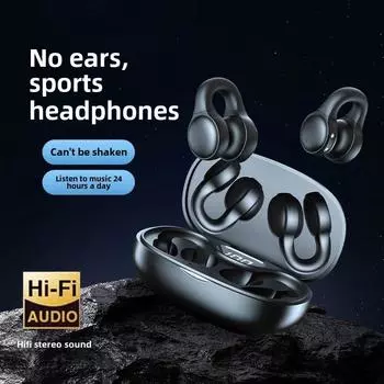 Гарнитура Bluetooth с застежкой-клипсой Touch TWS Wireless Motion Ear Clip Intelligent Long Life чёрный