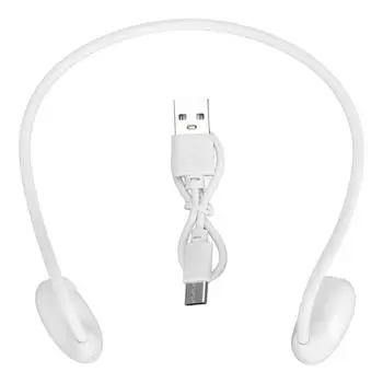 Гарнитура Bluetooth V5.3 EDR с воздушной проводимостью, чистое качество звука, водонепроницаемая, открытая спортивная гарнитура белый