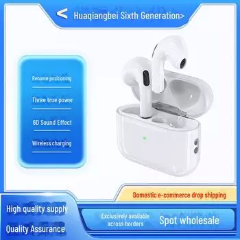 Гарнитура Bluetooth-вкладыши 6-го поколения с беспроводной зарядкой и совместимостью с Apple 7th generation