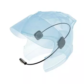 Гарнитура BT для мотоциклетного шлема, мотоциклетная гарнитура BT 5.0 без помощи рук с автоматическим шумоподавлением чёрный