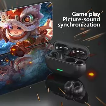 Гарнитура BT с костной проводимостью TW01, спортивные наушники для музыки, игр, звонков, совместимые с iOS белый