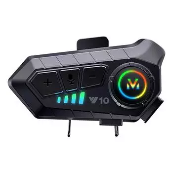 Гарнитура для мотоциклетного шлема BT5.3, водонепроницаемые наушники с шумоподавлением, поддержка громкой связи Hard Microphone чёрный