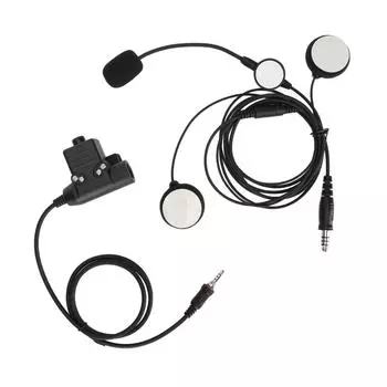 Гарнитура для шлема с разъемом 7,1 мм, стереонаушники для мотоцикла с U94 PTT для Yaesu Vertex VX6R