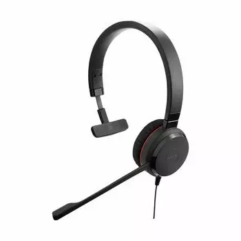 Гарнитура GN Audio Mono для ПК с кожаными амбушюрами, сертифицированная Microsoft Lync Evolve 30 II MS 5393-823-309 Jabra Mono