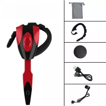 Гарнитура PS3 Scorpion Bluetooth с креплением на ухо и длительным временем ожидания white box integrated light чёрный