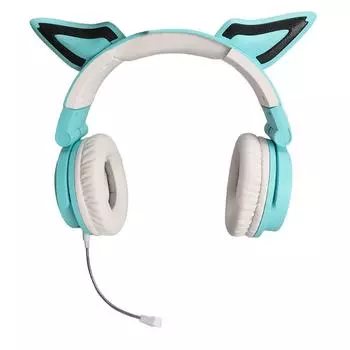 Гарнитура RGB Cat Ear Bluetooth 5.3 Wireless Noise Reduction Type C складная игровая гарнитура с
