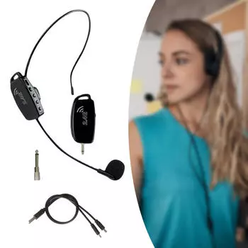 Гарнитура с микрофоном, диапазон 50 м, многоцелевой аккумулятор для речевого фитнеса 1 Microphone