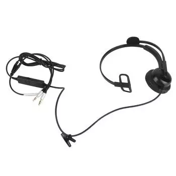 Гарнитура с одним ухом, удобная и легкая, с шумоподавлением, проводная компьютерная гарнитура с микрофоном для звонков