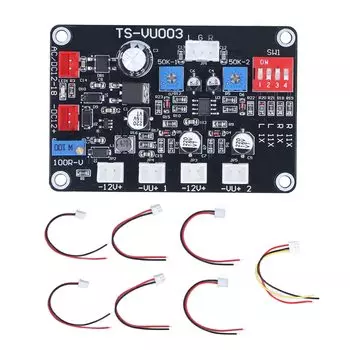 Garosa VU Meter Driver Board Регулируемая панель драйвера VU Meter Скорость двигателя Подсветка Драйвер Модуль DB Усилитель мощности DIY Home Audio Conversion Smart