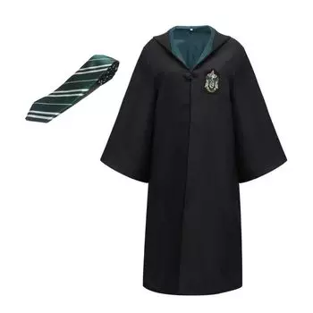 Гарри Косплей Веревка Одиночный Косплей Унисекс День Рождения Хэллоуин Культурный Мантия S [COSIWO] Костюм, Слизерин, Костюм, Маскировка, Подарок, Вечеринка, Фестиваль,