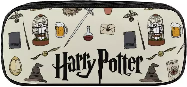 Гарри Поттер Карандаш Большой Карандаш Ручка Простой Инструмент Карандаш Старшая Школа Колледж Средняя Школа Канцелярские Принадлежности Сумка Чехол, Вместимость, Чехол, Многофункциональный,